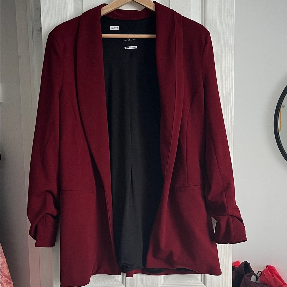One5One Deep Red Blazer